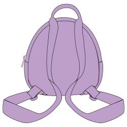 Mochila Kuromi Hello Kitty 20cm