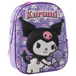 Mochila 3D Kuromi Hello Kitty 30cm