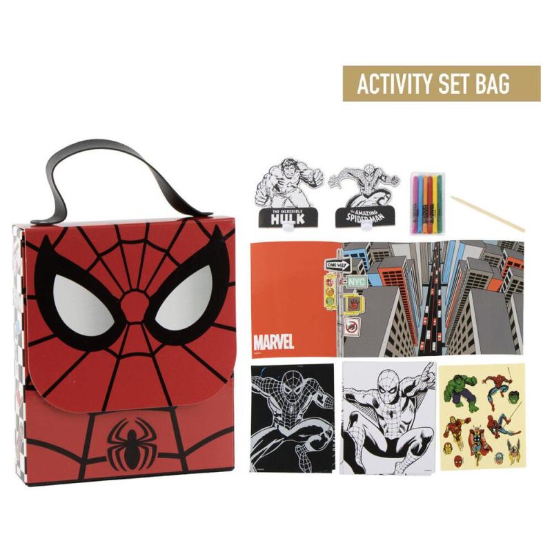 Mochila set coloreable Spiderman Marvel