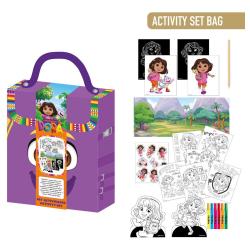 Mochila set coloreable Dora la Exploradora