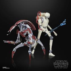 Blister 2 figuras KX Security Droid Enforcer & Droideka Survivor Star Wars Jedi 15cm