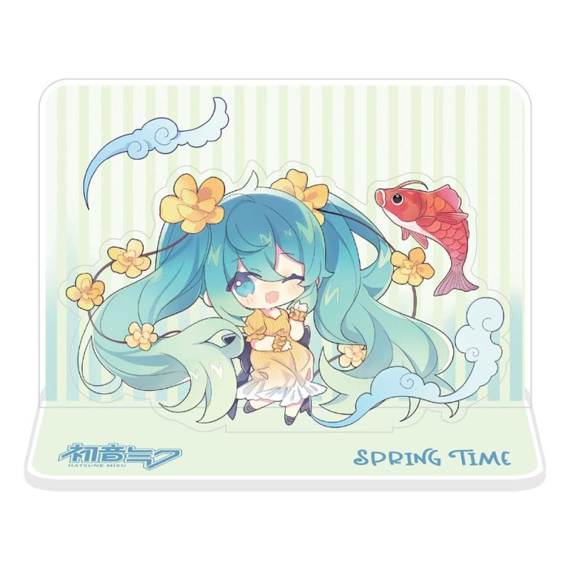 Hatsune Miku Visualización de figuras Hatsune Miku Spring Time Chibi Miku with Koi 11 cm