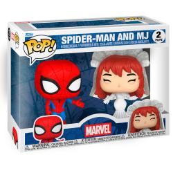 Blister 2 figuras POP Marvel Spider-Man and MJ