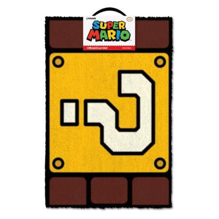 Super Mario Felpudo Question Mark Block 40 x 60 cm