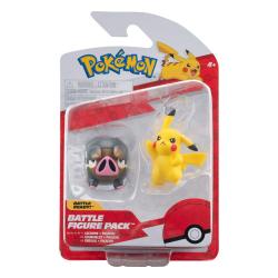 Pokémon Pack de 2 Figuras Battle Figure Set Pikachu #5, Lechonk 5 cm