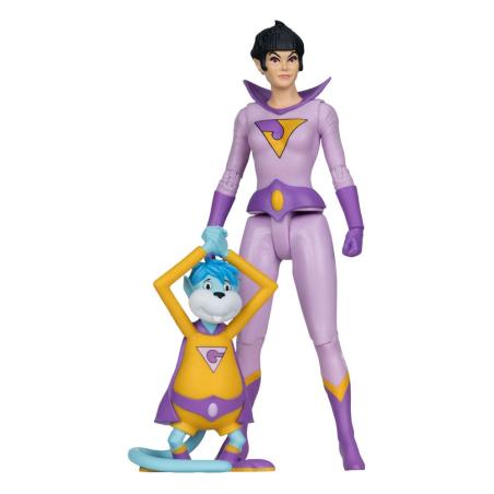 DC Retro Super Friends Figura Jayna & Gleek (Red Platinum Edition) 15 cm