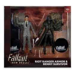 Fallout: New Vegas Pack de 2 Figuras Riot Ranger Armor & Benny Survivor 18 cm