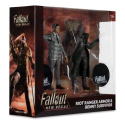 Fallout: New Vegas Pack de 2 Figuras Riot Ranger Armor & Benny Survivor 18 cm