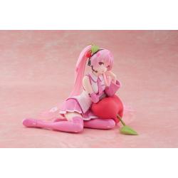 Hatsune Miku Estatua PVC Desktop Cute Figure Sakura Miku Cherry Cushion Ver. 13 cm