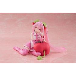Hatsune Miku Estatua PVC Desktop Cute Figure Sakura Miku Cherry Cushion Ver. 13 cm