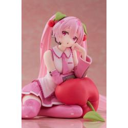 Hatsune Miku Estatua PVC Desktop Cute Figure Sakura Miku Cherry Cushion Ver. 13 cm