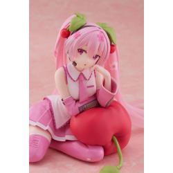 Hatsune Miku Estatua PVC Desktop Cute Figure Sakura Miku Cherry Cushion Ver. 13 cm