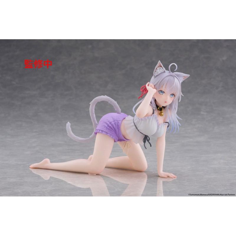 Alya Sometimes Hides Her Feelings in Russian Estatua PVC Desktop Cute Figure Alya Cat Ear Roomwear Ver. 13 cm