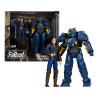 Fallout 4 Pack de 2 Figuras T-60 Vault Tec & Sole Survivor 18 cm