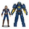 Fallout 4 Pack de 2 Figuras T-60 Vault Tec & Sole Survivor 18 cm