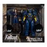 Fallout 4 Pack de 2 Figuras T-60 Vault Tec & Sole Survivor 18 cm