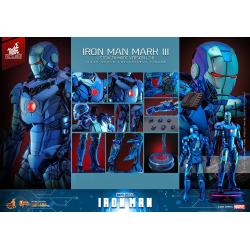 Iron Man Movie Masterpiece Diecast 1/6 Iron Man Mark III (Stealth Mode Ver.) 2.0 Hot Toys Exclusive 33 cm