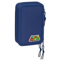 Plumier Mamma Mia Super Mario Bros triple 37pzs