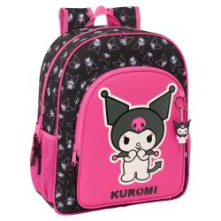 Mochila Kuromi Hello Kitty adaptable 38cm