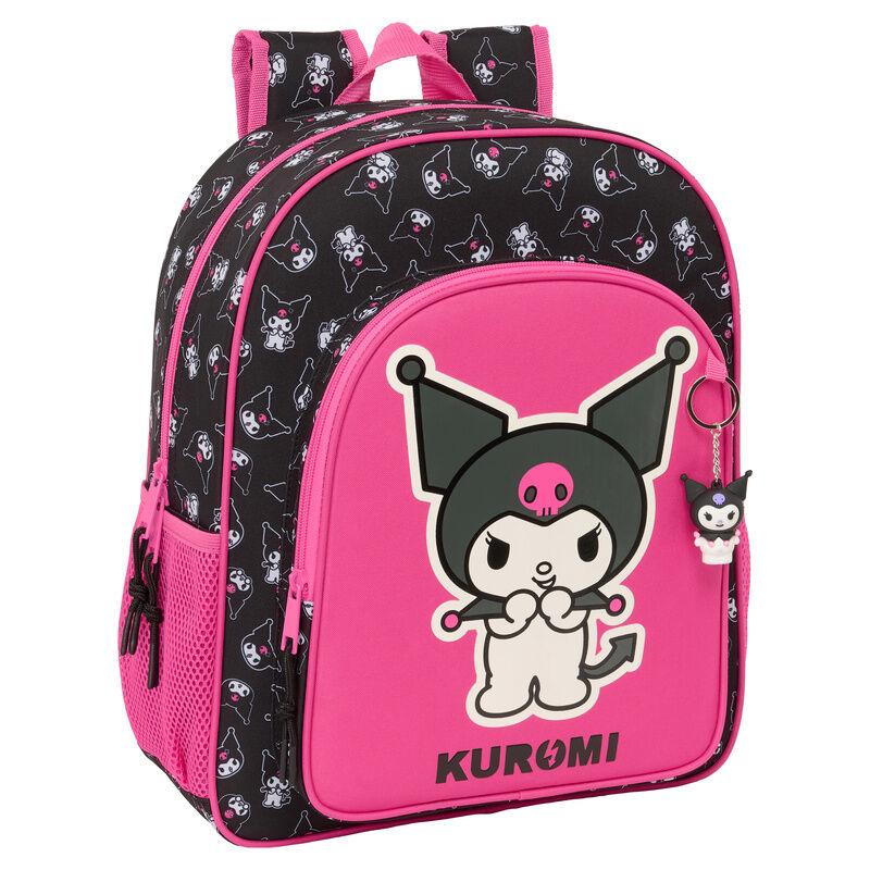 Mochila Kuromi Hello Kitty adaptable 38cm