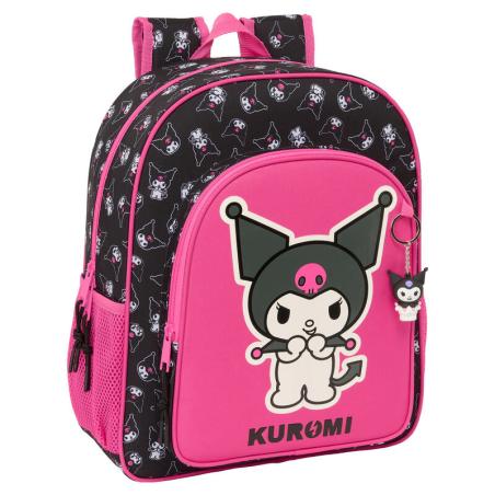 Mochila Kuromi Hello Kitty adaptable 38cm