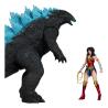 DC Justice League Monsterverse DC Multiverse Pack de 2 Figuras Wonder Woman Vs. Atomic Blast Godzilla 18 cm