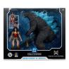DC Justice League Monsterverse DC Multiverse Pack de 2 Figuras Wonder Woman Vs. Atomic Blast Godzilla 18 cm