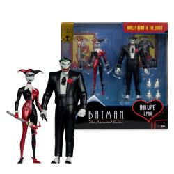 Batman: la serie animada DC Direct Figuras Harley Quinn & The Joker (Mad Love) (Gold Label) 18 cm