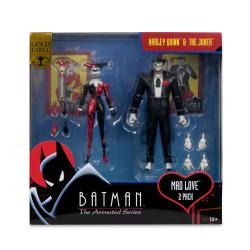 Batman: la serie animada DC Direct Figuras Harley Quinn & The Joker (Mad Love) (Gold Label) 18 cm