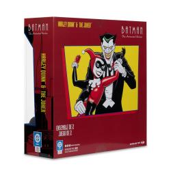 Batman: la serie animada DC Direct Figuras Harley Quinn & The Joker (Mad Love) (Gold Label) 18 cm