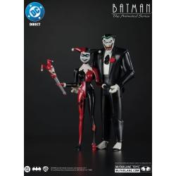 Batman: la serie animada DC Direct Figuras Harley Quinn & The Joker (Mad Love) (Gold Label) 18 cm