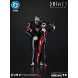 Batman: la serie animada DC Direct Figuras Harley Quinn & The Joker (Mad Love) (Gold Label) 18 cm