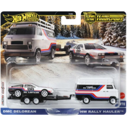 Hot Wheels FLF56 JBM35 Delorean & Rally Hauler