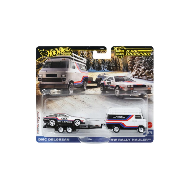 Hot Wheels FLF56 JBM35 Delorean & Rally Hauler