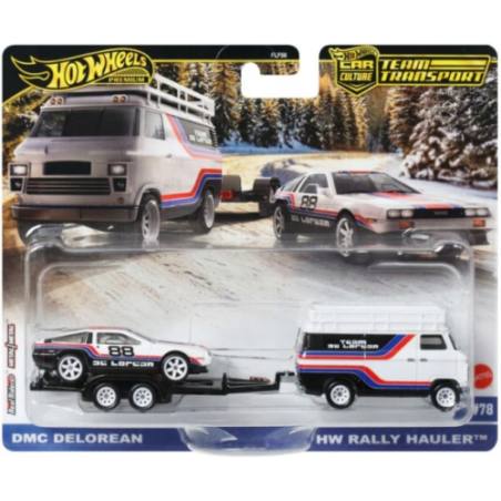 Hot Wheels FLF56 JBM35 Delorean & Rally Hauler