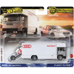 Hot Wheels Premium TEAM TRANSPORT Audi S4 & Fleet Flyer