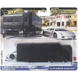 Hot Wheels Premium TEAM TRANSPORT Lamborghini Reventon Roadster & Flipsider Hauler