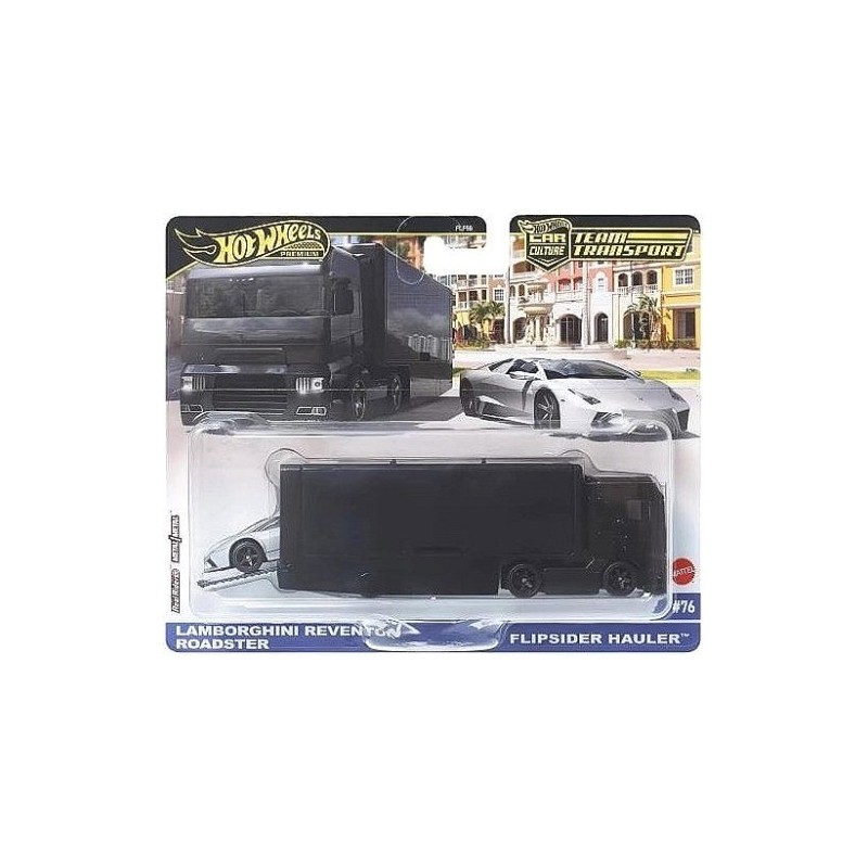 Hot Wheels Premium TEAM TRANSPORT Lamborghini Reventon Roadster & Flipsider Hauler