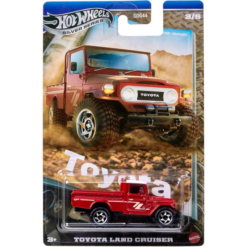 Hot Wheels Silver Series JCB73 Toyota Land Cruiser 3/5