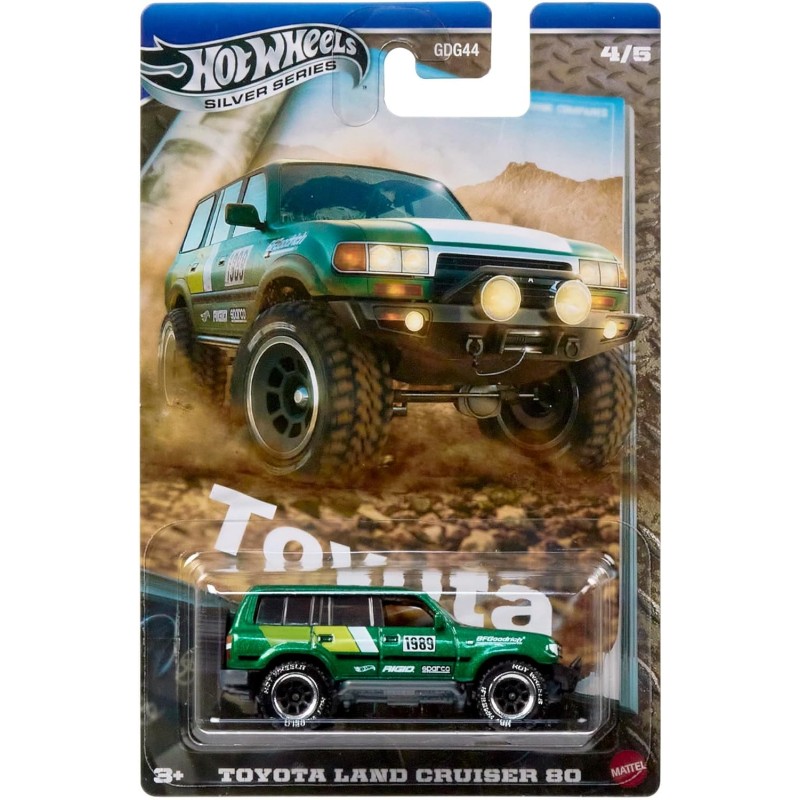 Hot Wheels Silver Series JCB74 Toyota Land Cruiser 80  4/5