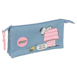 Portatodo Snoopy Peanuts triple