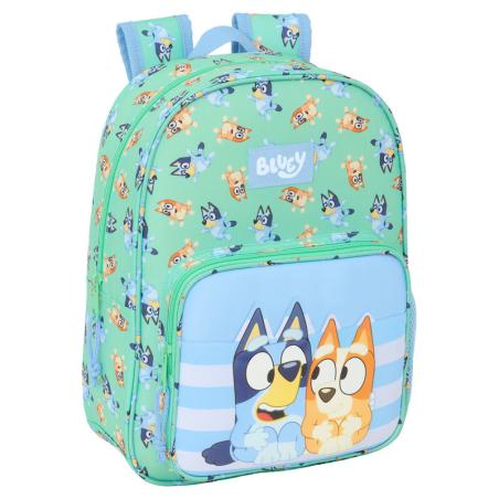 Mochila Sisters Bluey 34cm adaptable
