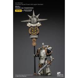 Warhammer The Horus Heresy Figura 1/18 lron Warriors Command Squad Chosen with Legion Standard 12 cm