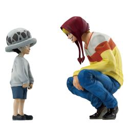 Figuras Ichibansho Trafalgar Law &#38; Corazon The Unbreakable Law One Piece 11cm
