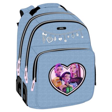 Mochila Huntrix Kpop Demon Hunters 42cm adaptable