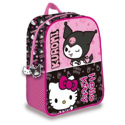 Mochila 3D Kuromi & Hello Kitty 30cm