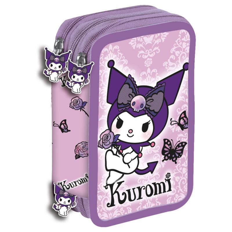Plumier Purple Kuromi Hello Kitty triple