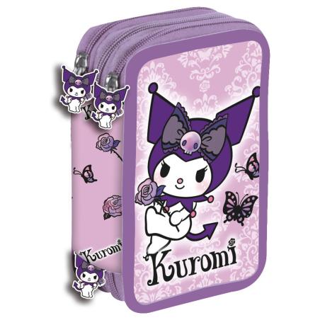 Plumier Purple Kuromi Hello Kitty triple