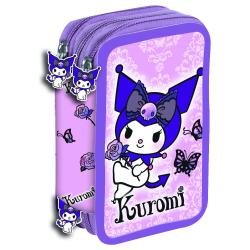 Plumier Purple Kuromi Hello Kitty triple