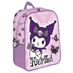Mochila 3D Purple Kuromi Hello Kitty 30cm